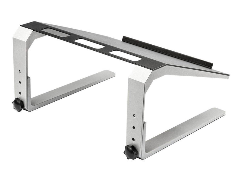 StarTech.com Adjustable Laptop Stand - Heavy Duty Steel & Aluminum - 3 Height Settings - Tilted - Ergonomic Laptop Riser for Des