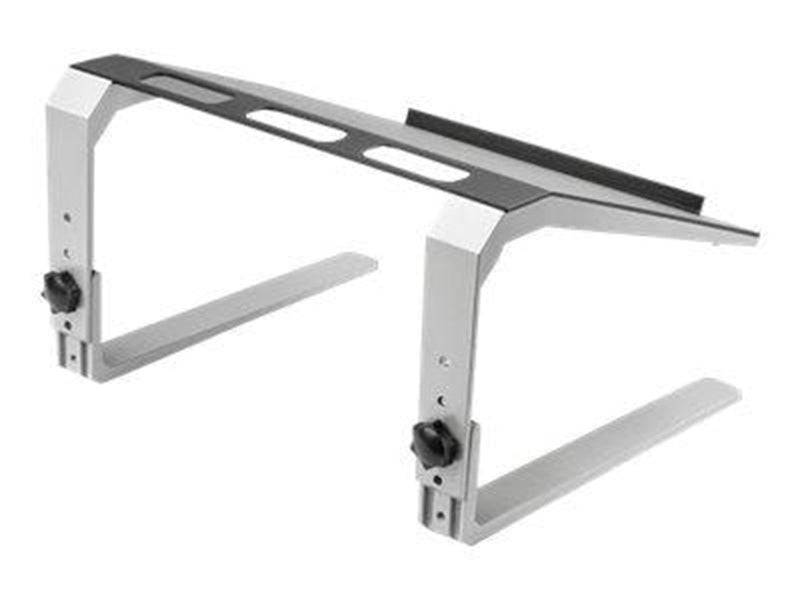 StarTech.com Adjustable Laptop Stand - Heavy Duty Steel & Aluminum - 3 Height Settings - Tilted - Ergonomic Laptop Riser for Des