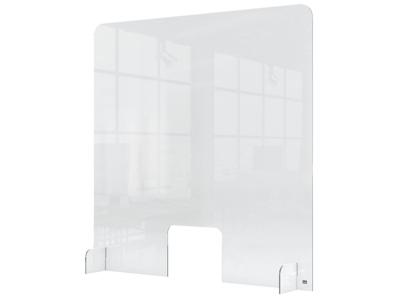 Nobo Skrankedeler akryl med åbning 70x85cm