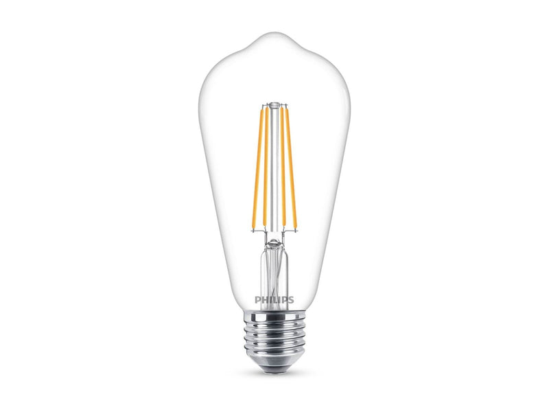 Philips LED-Lampe Classic Edison 4,3W/827 (40W) Clear E27