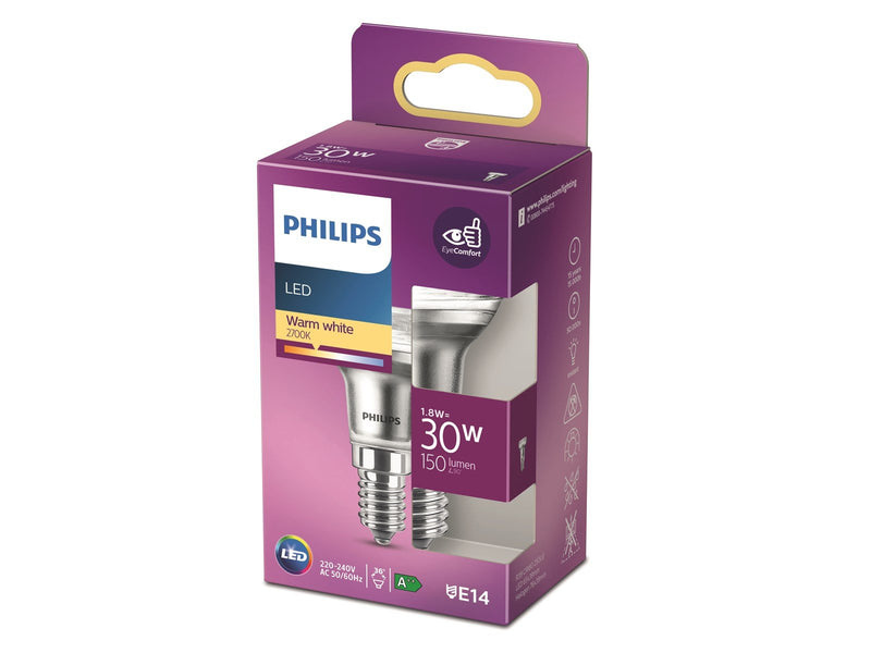 Philips LED-Lampe Classic Reflektor R39 1,8W/827 (30W) 36° E14