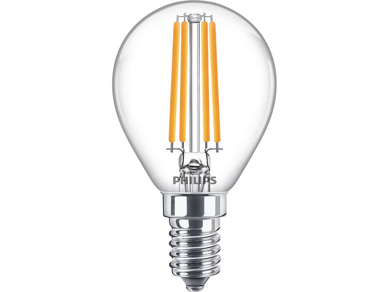 Philips LED-Lampe Classic Candle 6.5W/827 (60W) Clear E14