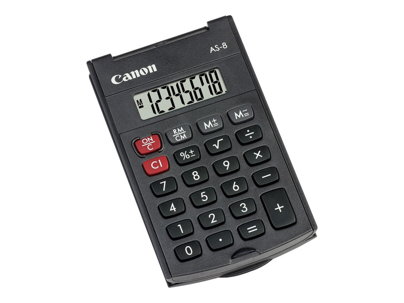 Canon AS-8 Wirtschaftlicher Rechner 8 Stellen Batteriebetrieben