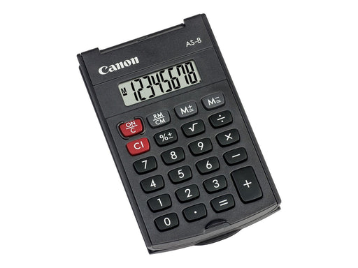 Canon AS-8 Wirtschaftlicher Rechner 8 Stellen Batteriebetrieben