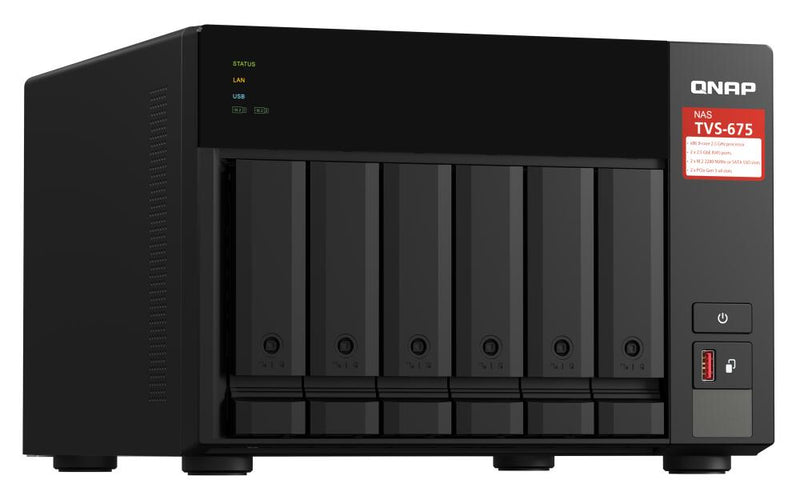 QNAP TurboVideoStation TVS-675-8G 6 Einschübe NAS-Server Leergehäuse (TVS-675-8G)