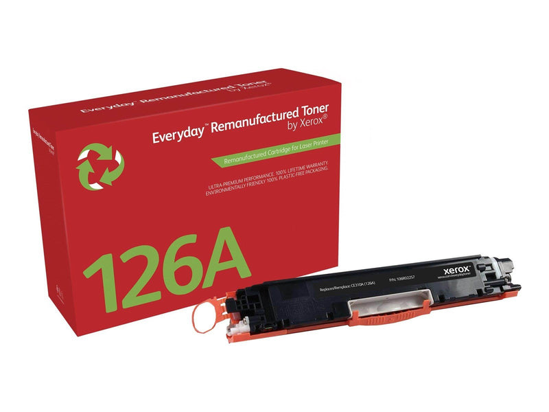 Xerox 106R02257 / Alternative to HP 126A / CE310A Black Toner - Tonerpatrone Schwarz
