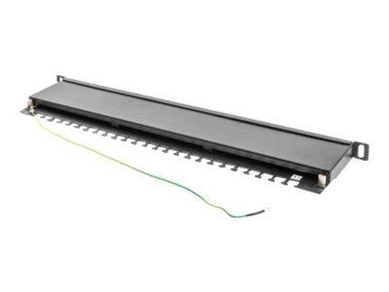 Lanberg PPS5-0024-B - patch panel - 0.5U - 19"