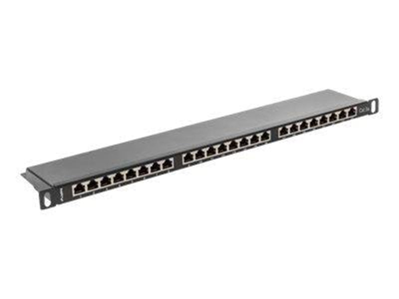 Lanberg PPS5-0024-B - patch panel - 0.5U - 19"