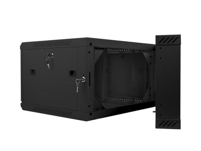 Lanberg WF02-6606-10B Rack Cabinet 19" Double Section Wall Mount 6U 600x600mm (Flat Pack)) Black
