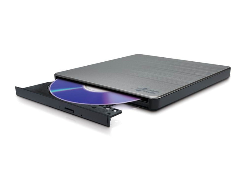 Hitachi - LG GP60NS60 Slim Portable DVD-Writer - DVD-RW (Brenner) - USB 2.0 - Silber