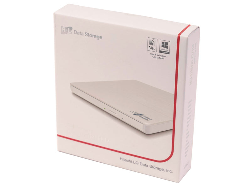 Hitachi - LG GP60NW60 Slim Portable DVD-Writer - DVD-RW (Brenner) - USB 2.0 - Weiß