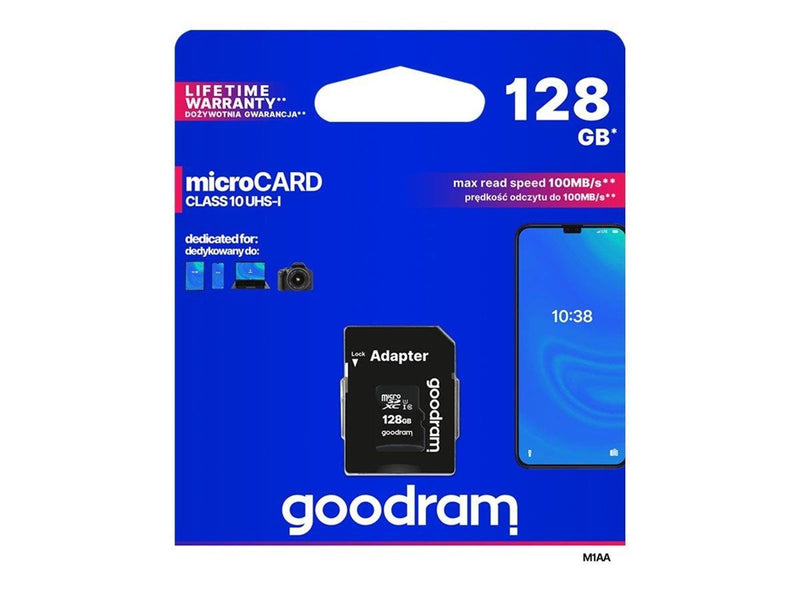 GOODRAM Karta pamieci GoodRam M1AA-1280R12 (128GB Class 1