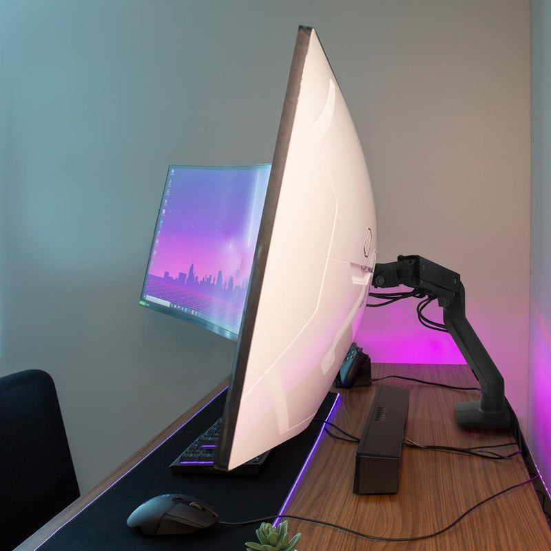 Ergotron HX Monitor Arm mit HD-Gelenk Tischhalterung mit CF-Technologie für 124,46 cm (49') Curved Monitore