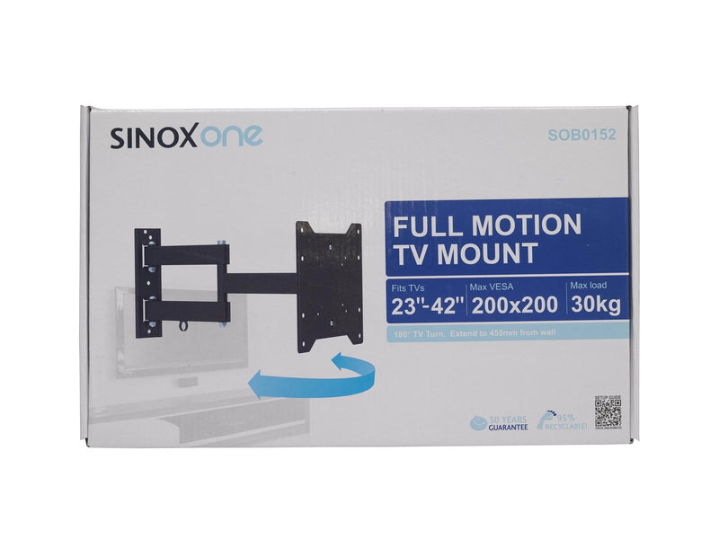 Sinox  One TV Wall Mount. 23"-42". Black