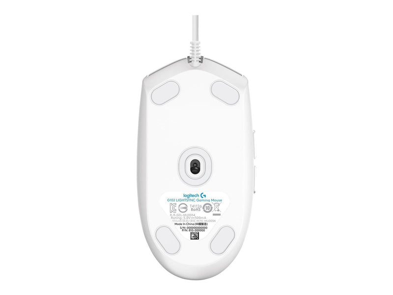 Logitech G102 LIGHTSYNC - White - Maus (Weiß)