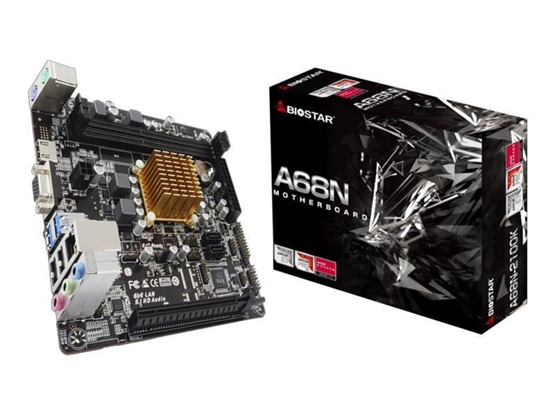 BIOSTAR A68N-2100K Mainboard - socket - DDR3L (Low Voltage) RAM - Mini-ITX