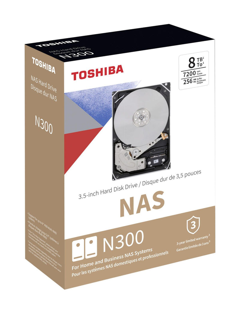 Toshiba N300 NAS - 8 TB, retail