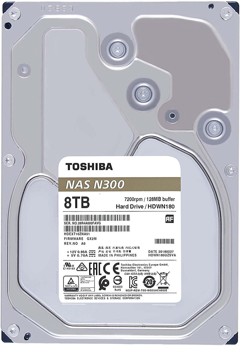 Toshiba N300 NAS Systems 8TB, bulk
