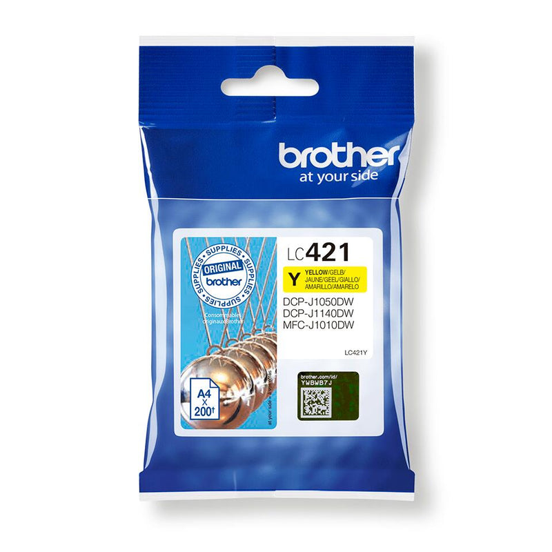 Brother Original LC-421Y Druckerpatrone gelb 200 Seiten (LC421Y)