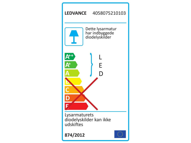 LEDVANCE damp-proof compact 1500 55w/6700lm/4000k ip66 3g1.5