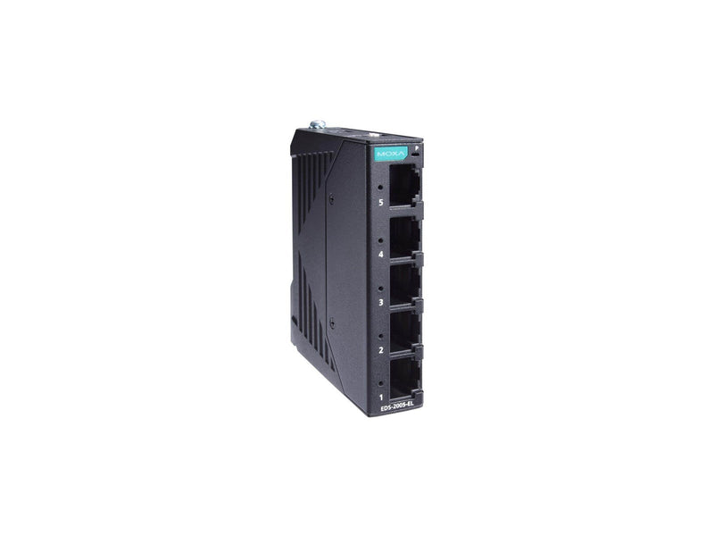 Moxa EDS-2005-EL 5-Port Entry Level Unmanaged Ethernet Switch Metal Housing