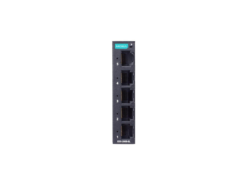Moxa EDS-2005-EL 5-Port Entry Level Unmanaged Ethernet Switch Metal Housing