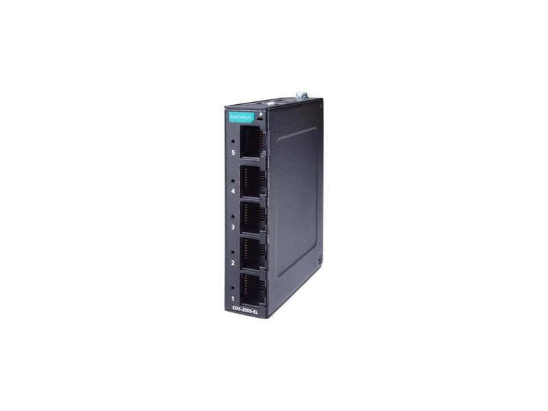 Moxa EDS-2005-EL 5-Port Entry Level Unmanaged Ethernet Switch Metal Housing