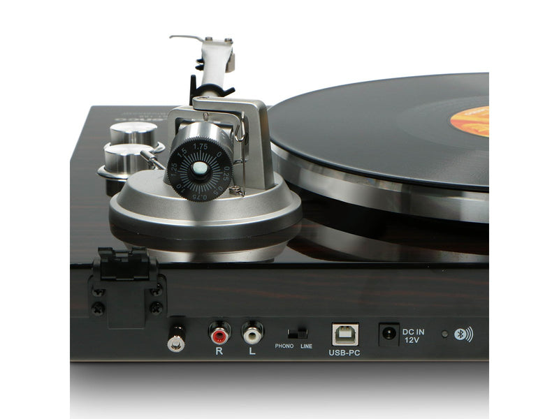 Lenco LBT-188WA - Record Player with Bluetooth® transmission wood - Walnut - Plattenspieler Schwarz