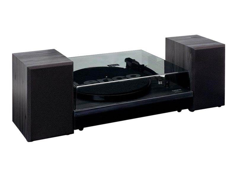 Lenco LS-300WD - Record Player with Bluetooth® and two separate speakers - Black - Plattenspieler Schwarz