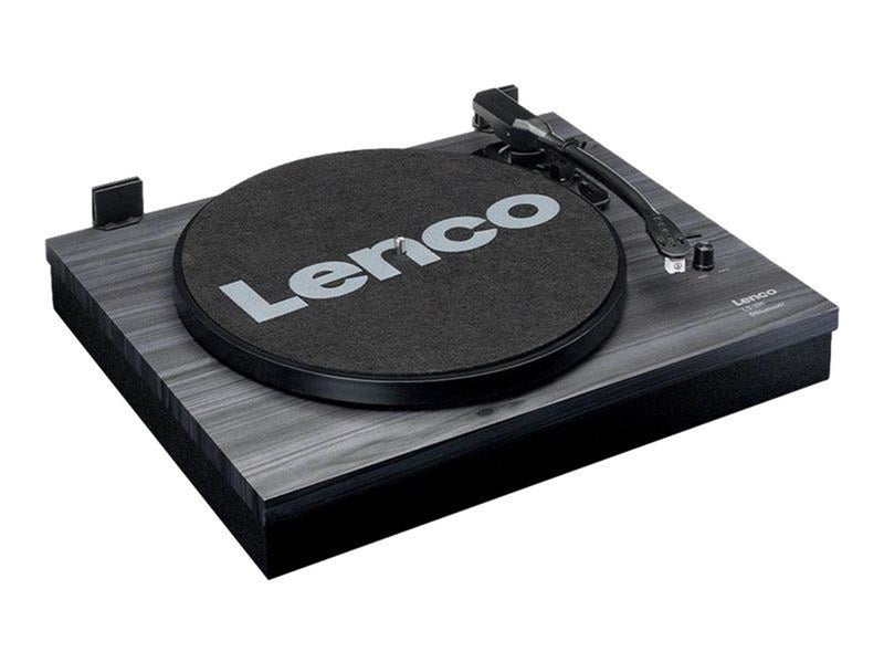 Lenco LS-300WD - Record Player with Bluetooth® and two separate speakers - Black - Plattenspieler Schwarz