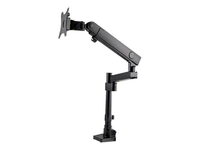 StarTech.com Desk Mount Monitor Arm with 2x USB 3.0 ports - Full Motion Single Monitor Pole Mount up to 34" VESA Display - C-Cla