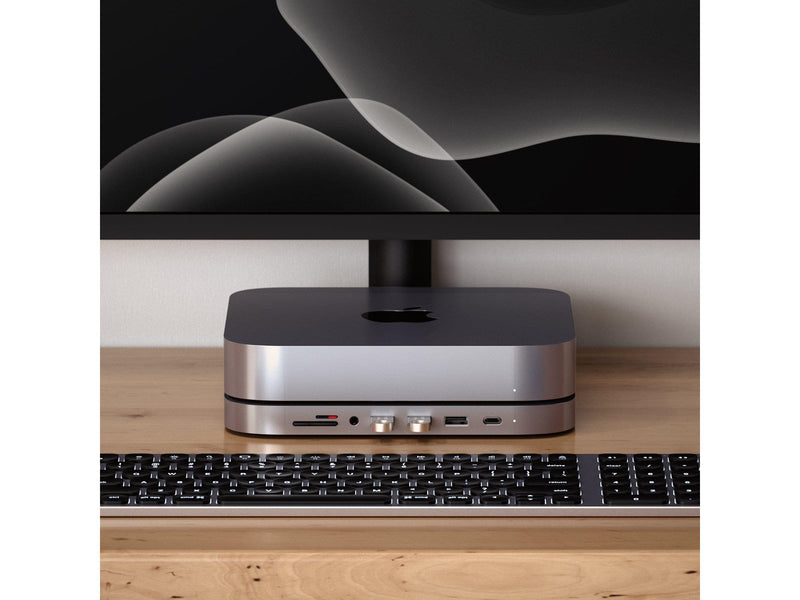 Satechi Type-C Aluminum Stand & Hub for Mac Mini