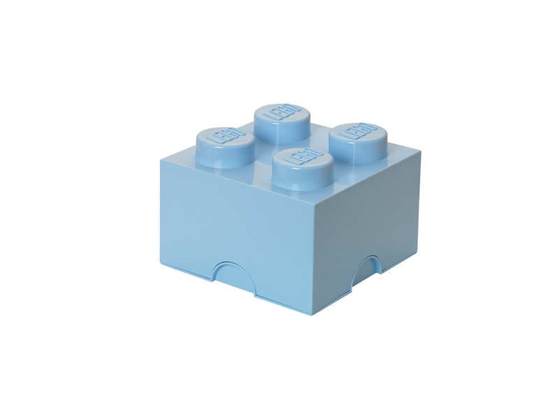 LEGO Aufbewahrungsstein, 4 Noppen, hell blau