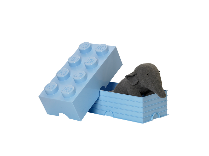 LEGO Aufbewahrungsstein, 8 Noppen, hellblau