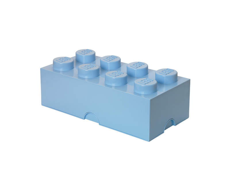 LEGO Aufbewahrungsstein, 8 Noppen, hellblau