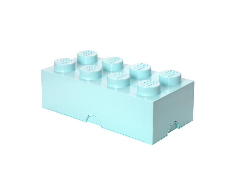 LEGO Aufbewahrungsstein, 8 Noppen, mintgrün