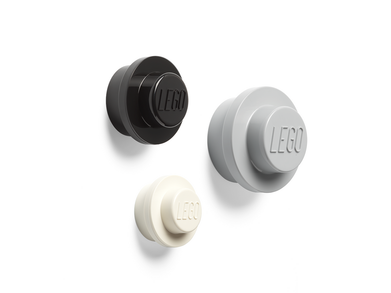 LEGO Wandaufhängungsset (Grau, Schwarz, Weiß)