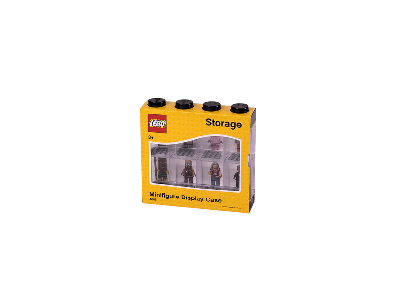 LEGO Minifiguren-Schaukasten für 8 minifiguren, schwarz