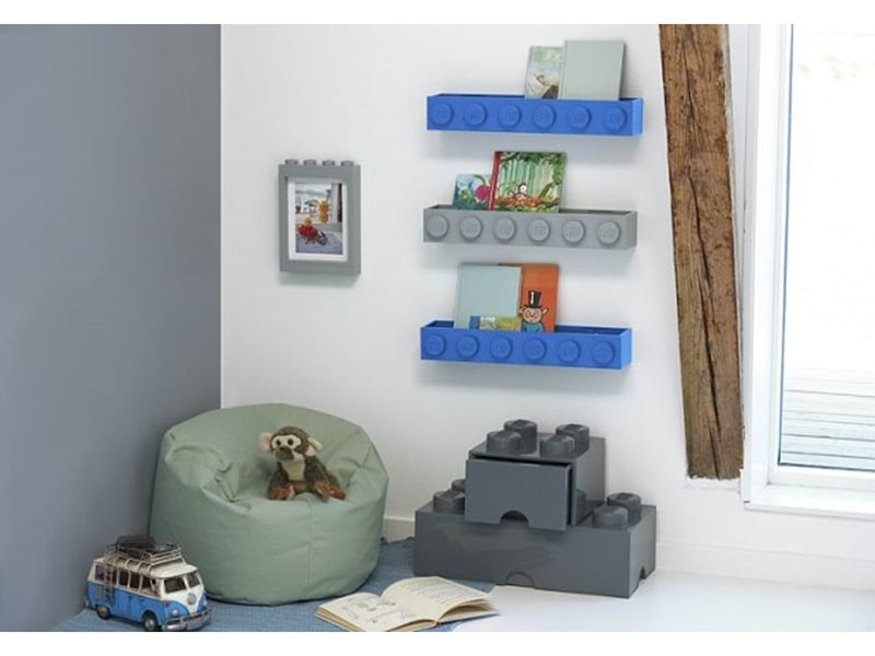 LEGO BOOK RACK - BLUE