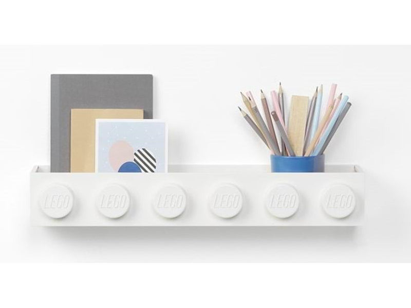 LEGO BOOK RACK - WHITE