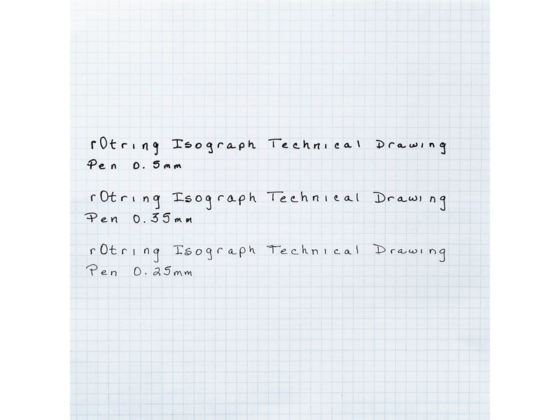 Rotring rOtring Isograph Fineliner College Set | 3 Isograph Tuschefüller (0,25 mm, 0,35 mm und 0,50 mm), Tikky Druckbleistift (0