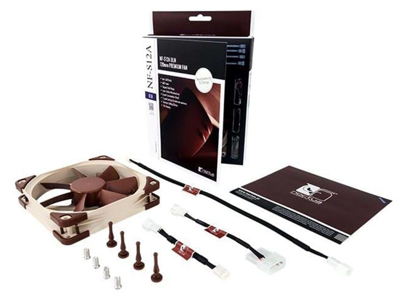 Noctua NF-S12A ULN - Gehäuselüfter - 120mm - Braun - 8 dBA
