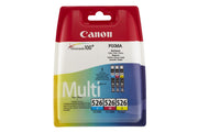 Canon Original CLI-526 Druckerpatronen 3er-Multipack - C/M/Y 450 Seiten
