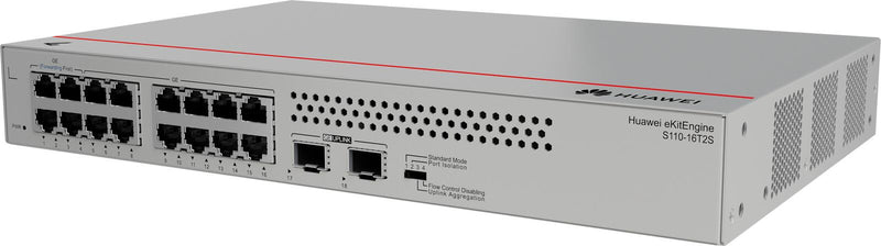 Huawei eKit Switch S110-16T2S 16x 1GbE RJ45 + 2x GbE SFP unmanaged L2