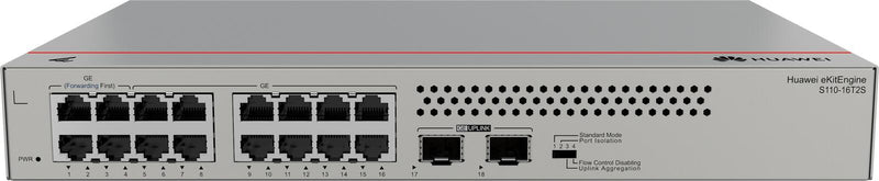 Huawei eKit Switch S110-16T2S 16x 1GbE RJ45 + 2x GbE SFP unmanaged L2