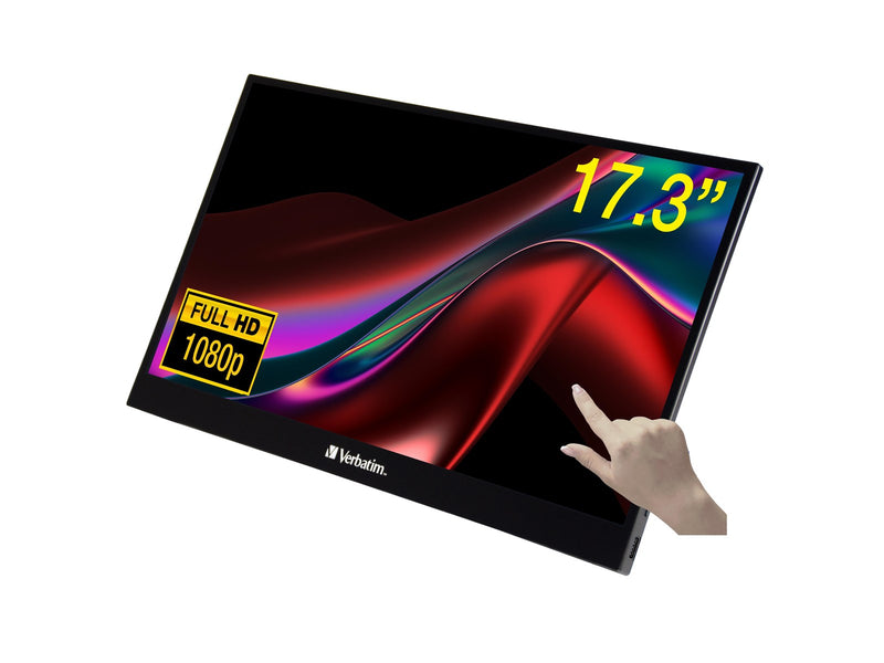 17" Verbatim PMT-17 - 1920x1080 (FHD) - IPS - Touchscreen