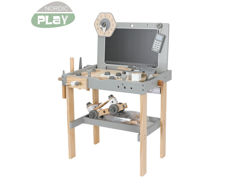 Nordic Play Workbench with accessories Nature