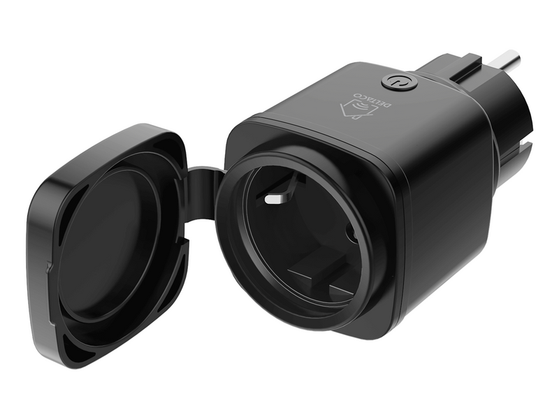 Deltaco SMART HOME outdoor plug WiFi IP44 1xCEE 7/3 13A black/green