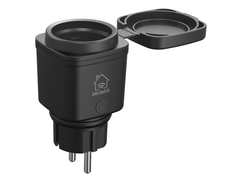 Deltaco SMART HOME outdoor plug WiFi IP44 1xCEE 7/3 13A black/green