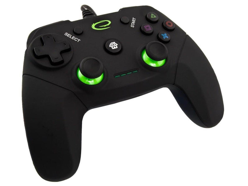 Esperanza Vanquisher - Black/Green - Wired Controller - PC